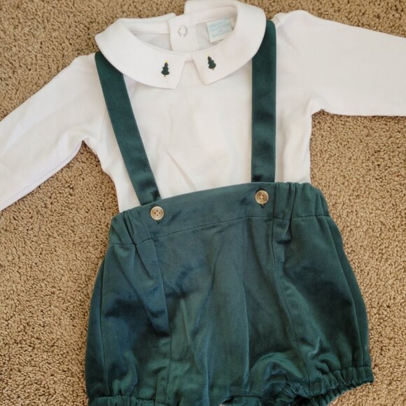 Edgehill Collection Other - Edgehill Collection - Peter Pan Velvet Shortall Set